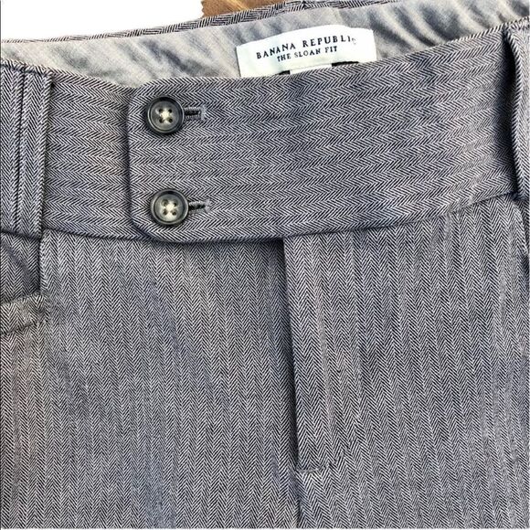 BANANA REPUBLIC The Sloan Stretch Fit Grey Dress Pants Size 8 - Picture 3 of 5